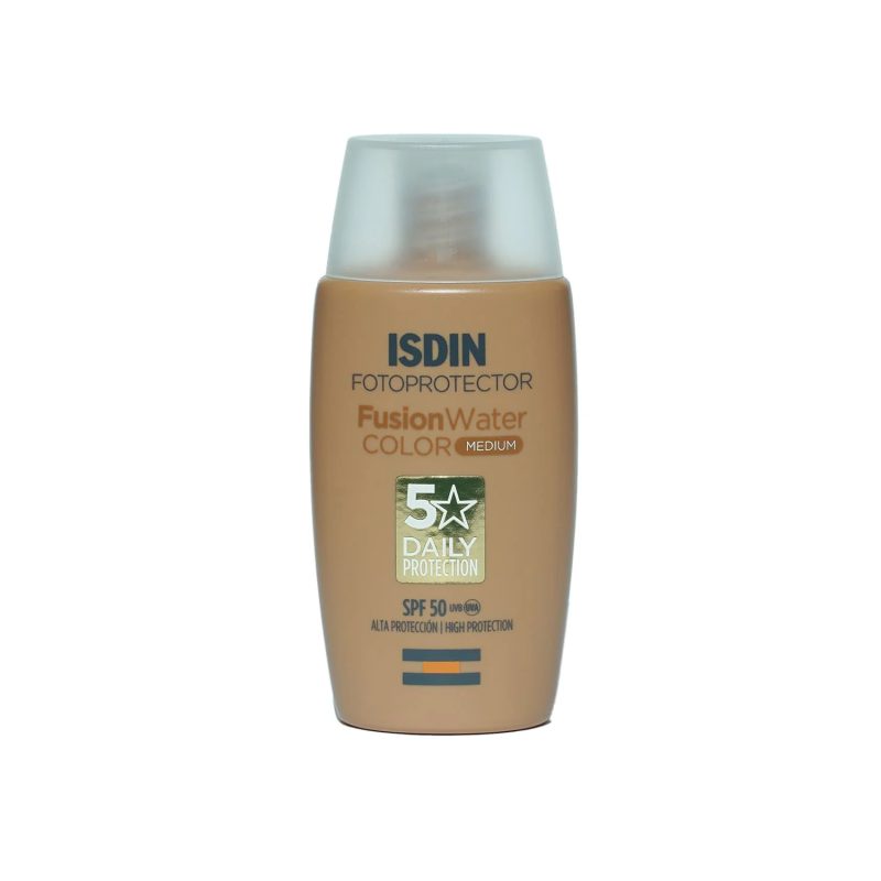 کرم ضد آفتاب رنگی ایزدین مدل Fusion Water medium
