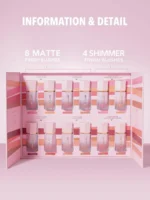 ست رژگونه مایع شیگلم مدل SHIMMER & MATTE - تصویر 5
