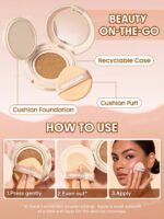 کوشن شیگلم مدل Lock & Go Long-Lasting رنگ Nude - تصویر 4