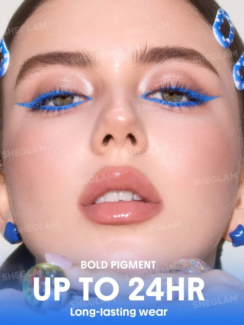 خط چشم ژلی شیگلم مدل Boldline Longwear رنگ آبی Azure Blue - تصویر 3