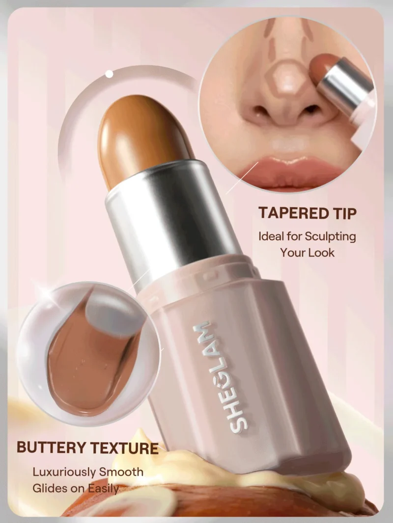 کانتور استیکی کره ای شیگلم مدل Buttery Buff رنگ Terracotta - تصویر 5
