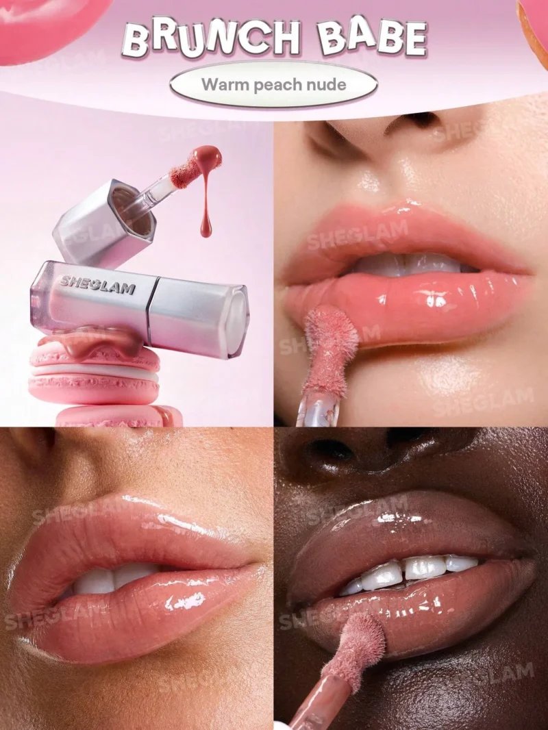 لیپ گلاس آینه ای مدل Glass Lock Air Gloss رنگ Brunch Babe - تصویر 2