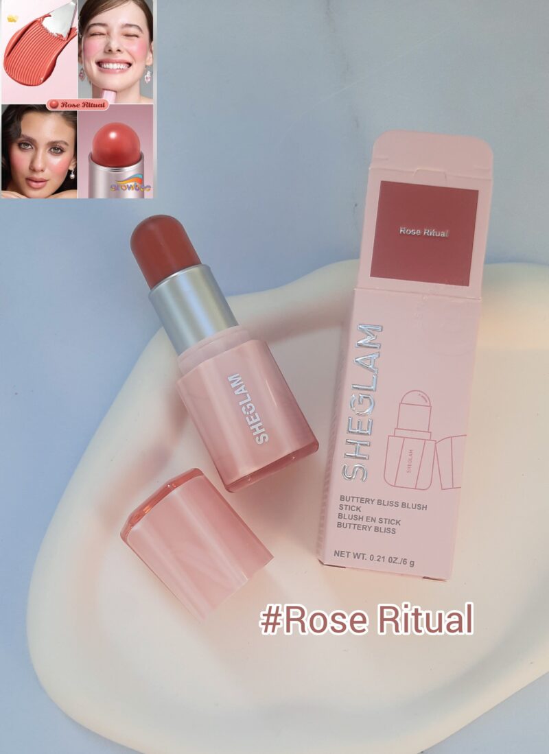 رژگونه استیکی کره ای مدل Rose Ritua شیگلم - تصویر 5
