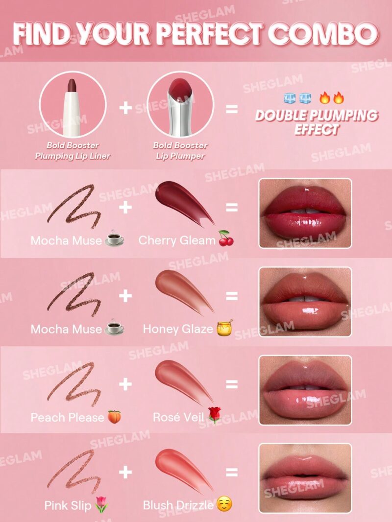 لیپ پلامپر حجم دهنده لب شیگلم مدل Bold Booster رنگ Latte Luxe - تصویر 4