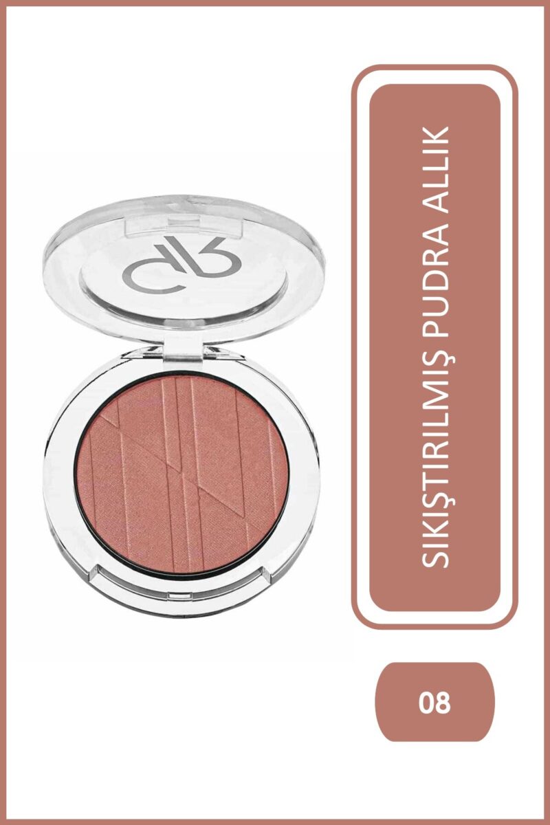 رژ گونه پودری گلدن رز مدل Powder Blush Soft And Silki رنگ Coral Rose شماره 08 - تصویر 2